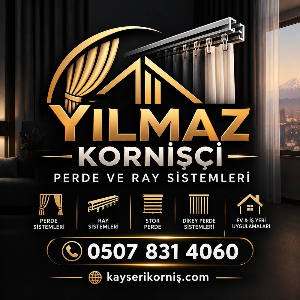 Kayseri Korniş – Yılmaz Kornişçi perde ve ray sistemleri, Kayseri korniş montajı 0507 831 40 60